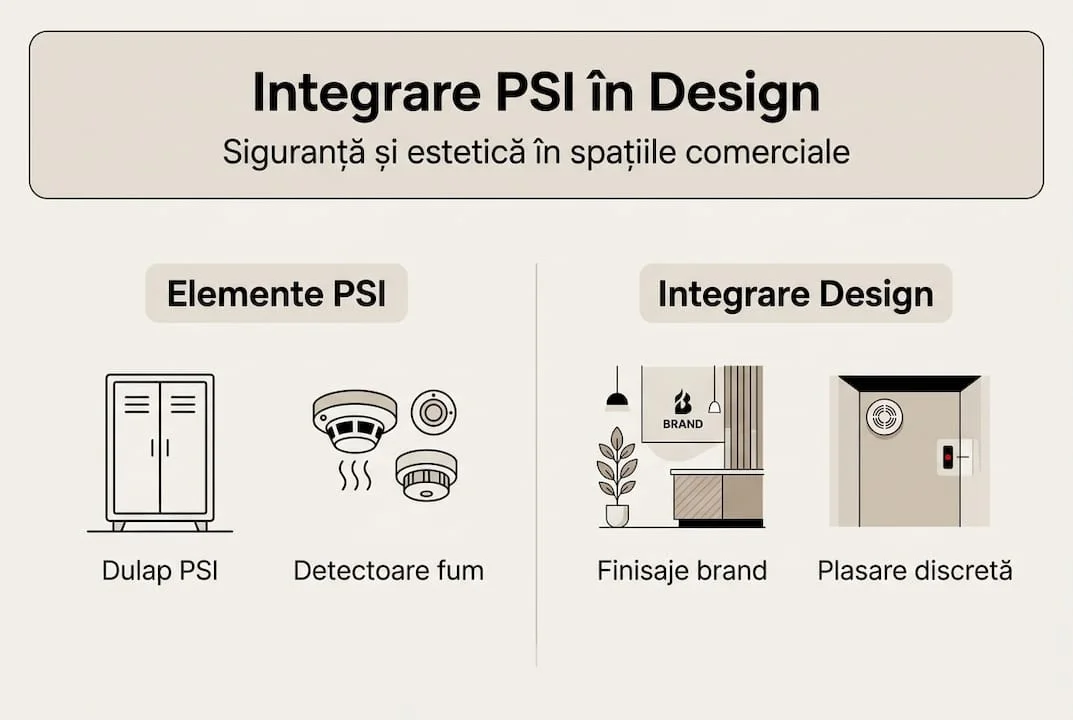 Infografic integrare PSI si design interior