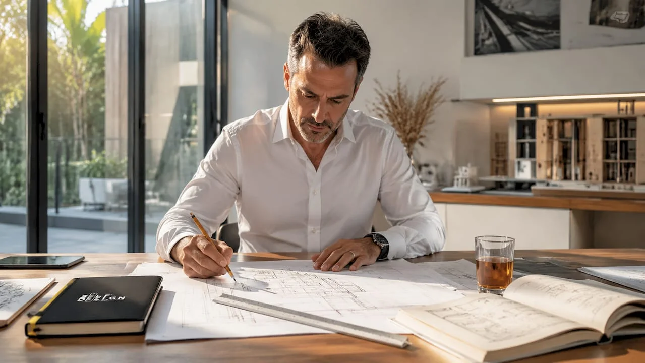 Architect-reviewing-clinic-design-plans