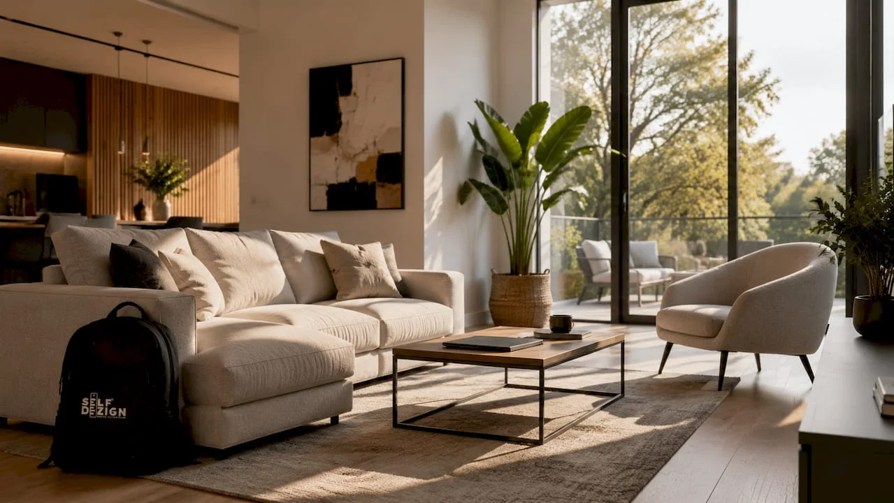 Interior living modern si luminos