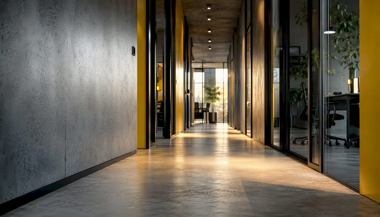 Modern-office-corridor-for-traffic-flow