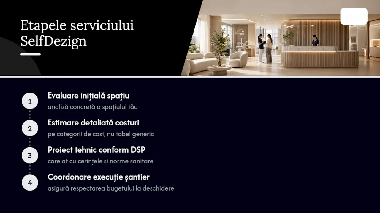 Serviciul pentru estimarea și proiectarea clinicii tale — overview diagram
