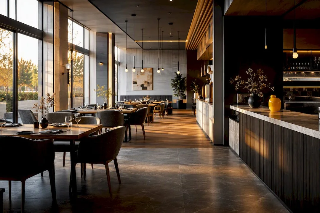 How much does an interior design project cost for Horeca in Romania