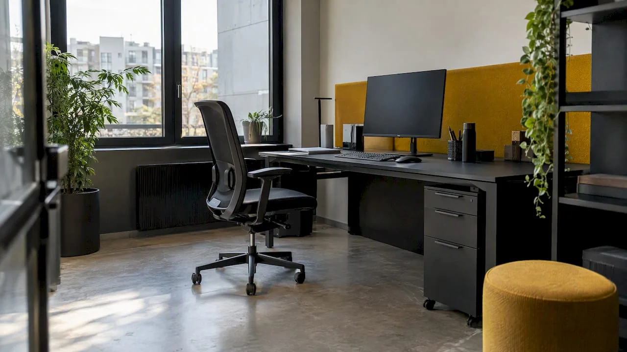Dimensiuni minime birou: ce cere legea și ce recomandă ergonomia