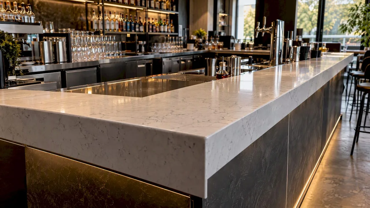 Blat de bar realizat din materiale durabile