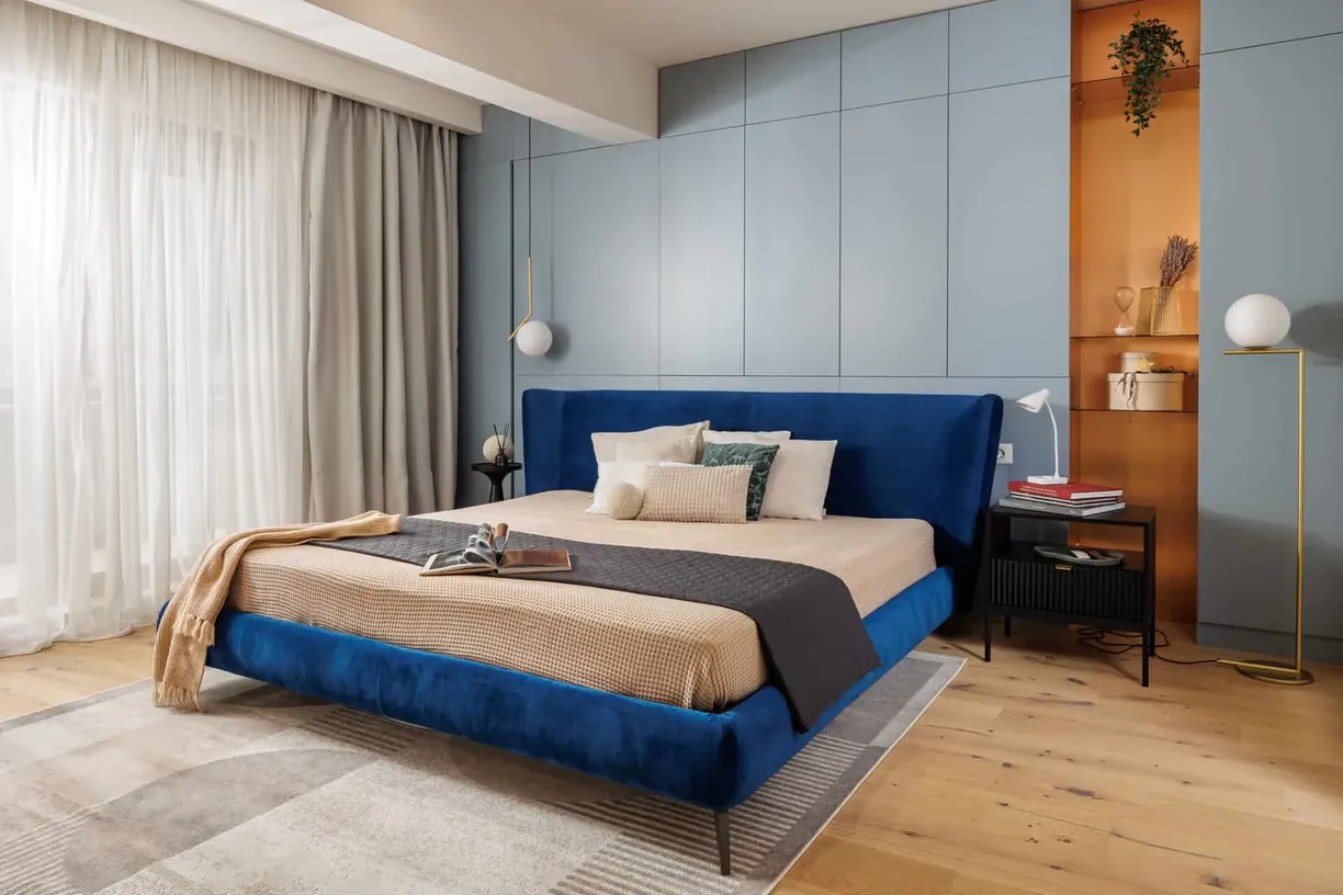 French Quarter - blue bedroom
