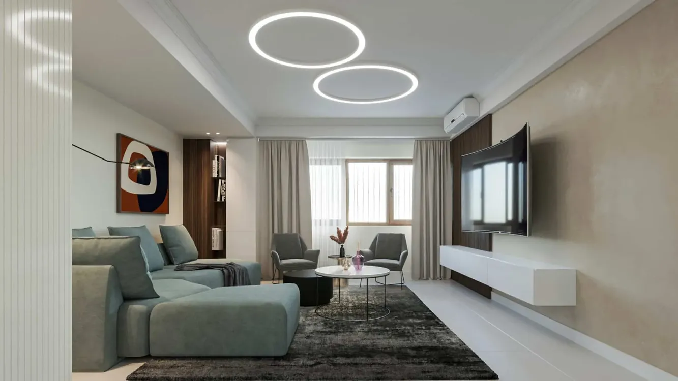 Domains Villa - living room with TV